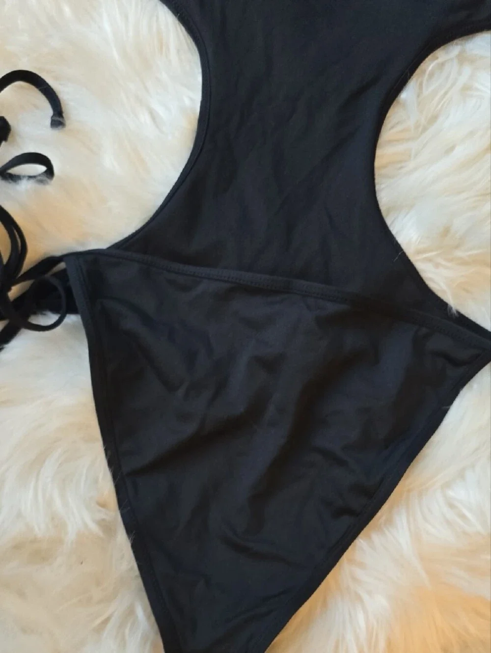 Victoria's Secret x Frankie's Bikinis Black One-Piece Swimsuit SIZE S